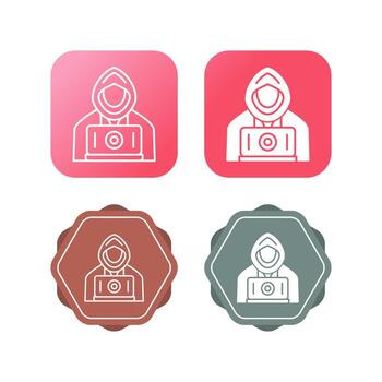 icono de vector de hacker