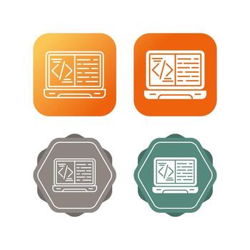 icono de vector de codificación