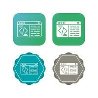 icono de vector de codificación