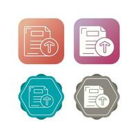 Files Upload Vector Icon