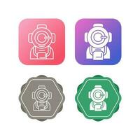 Diving Helmet Vector Icon