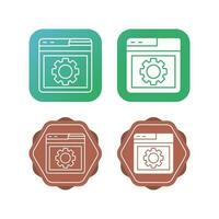 Browser Setting Vector Icon