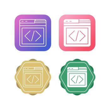 Web Programing Vector Icon