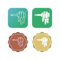 Honey Dipper Vector Icon