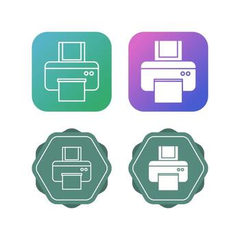 icono de vector de impresora