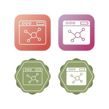 icono de vector de algoritmo