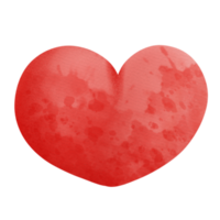 carino cuore acquerello png