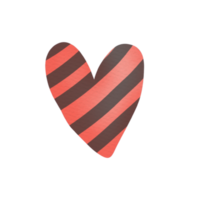 cute heart watercolor png