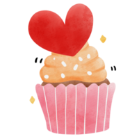 cup cake with heart png