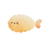 japonés tempura acuarela png