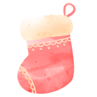 Weihnachtssocke Aquarell png