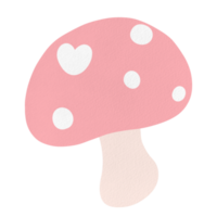 cute mushroom watercolor png