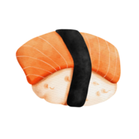 japansk sushi vattenfärg png