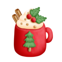 Weihnachten Becher Aquarell png