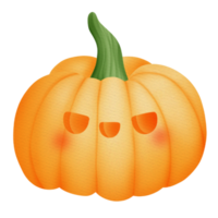 halloween pumpa vattenfärg png