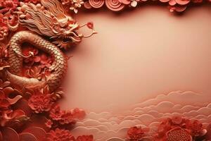 Red Chinese New Year background photo