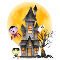 fesselnd Aquarell Halloween png