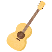 aguarela vintage guitarra png