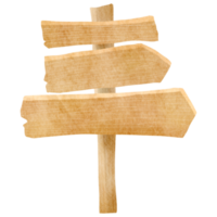 Aquarell Holz Zeichen Tafel png