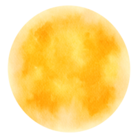 Watercolor Full Moon png