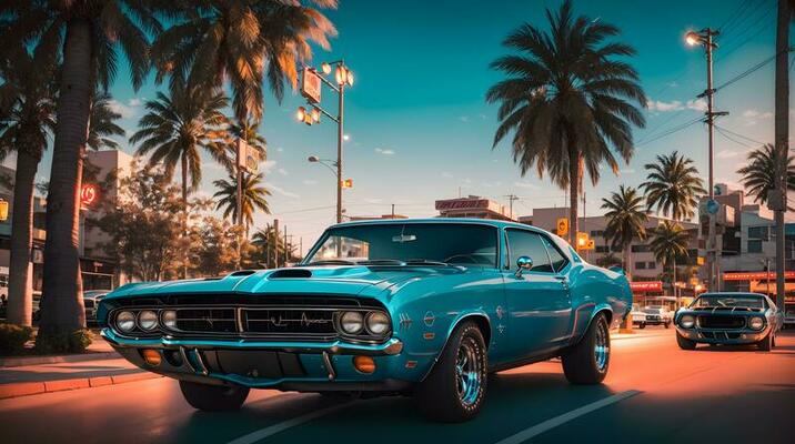 The world of classic muscle cars with this captivating 4K wallpaper  26481334 Stock Photo at Vecteezy