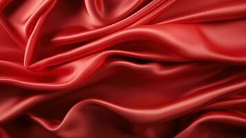 Abstract red background luxury cloth or liquid wave or wavy folds of grunge silk texture satin velvet material copy space photo