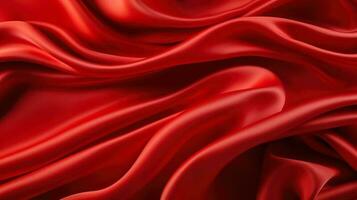 Abstract red background luxury cloth or liquid wave or wavy folds of grunge silk texture satin velvet material copy space photo