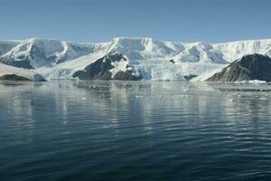 Antartic mountains landscape, south pole, Antartic Peninsula photo