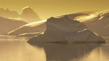 Paradise bay glaciers and mountains, Antartic peninsula, Antartica.. photo