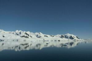 Antarctic mountainous landscape, Deception Island photo