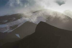 Coastal volcanic landscape, Deception Island, Antrtica photo