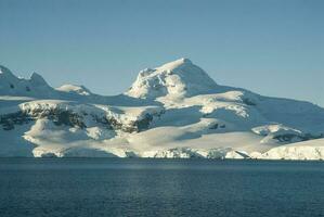 Antarctic mountains landscape , Near Port Lacroix, Antartica. photo