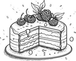 délicieux gâteau pour célébrer anniversaire ai génératif png