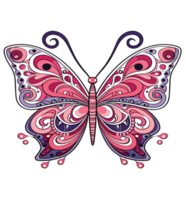 beauté papillon vecteur formater pastel couleurs ai génératif png