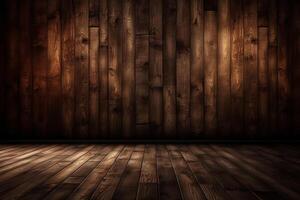 Dark wood texture background, the surface of the wood texture, Generative AI photo