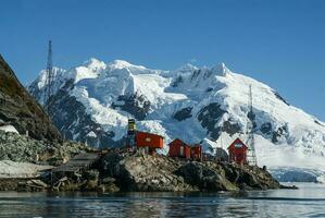 Scientific Base Argentina, Almirante Brown, Paradise Bay, Antartic Peninsula. photo