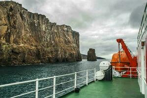 Antarctic Cruise in Deception Island, mountains, Antarctic Peninsula photo