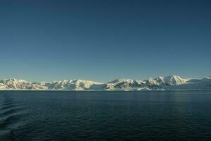 Antarctic mountains landscape , Near Port Lacroix, Antartica. photo