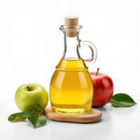 Pomme le vinaigre isolé sur transparent Contexte png