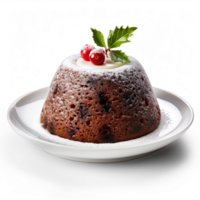 Weihnachten Pudding isoliert auf transparent Hintergrund png