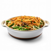 vert haricot casserole isolé sur transparent Contexte png