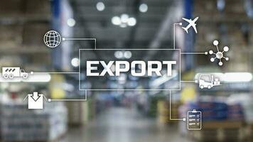 Logistics Import Export background 2021. photo