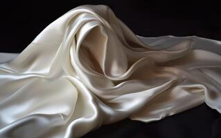 Silk fabrik background. AI, photo