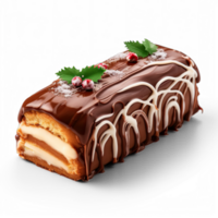 buche de noel isolerat på transparent bakgrund png