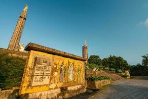 Sanctuary of our Lady of Sameiro, beautiful Church on top of the Hill. Braga Portugal. July 7 2023. photo