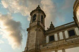 Sanctuary of our Lady of Sameiro, beautiful Church on top of the Hill. Braga Portugal. July 7 2023. photo