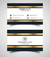 Double-sided creative and modern business card template. Vector illustration