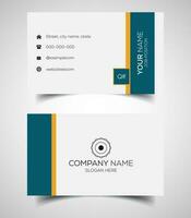 Double-sided creative and modern business card template. Vector illustration