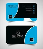 Double-sided creative and modern business card template. Vector illustration