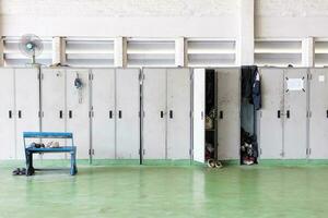 worker lockers room space area for personal collection cabinet row photo